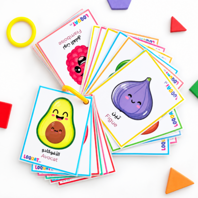 Cartes éducatives fruits et légumes en arabe et français pour enfants