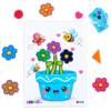 jeu tri fleurs couleurs positions enfant