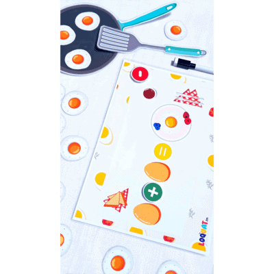 activité enfant apprendre math avec oeufs