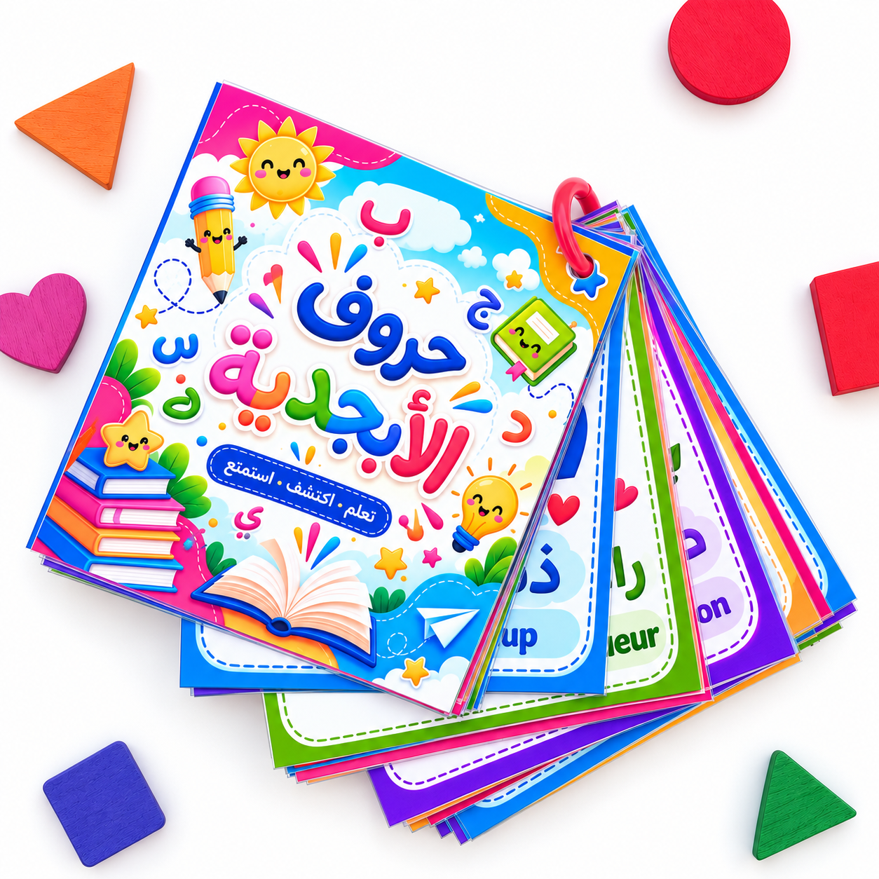 cartes alphabet arabe enfant Tunisie